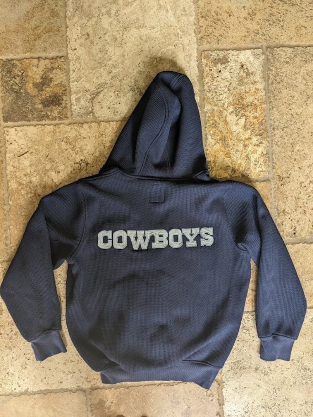 Licensed NFL Dallas Cowboys Thick Waffle print hoodie Size Medium
